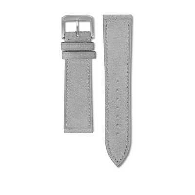 Bracelet cuir suédé gris 20mm
