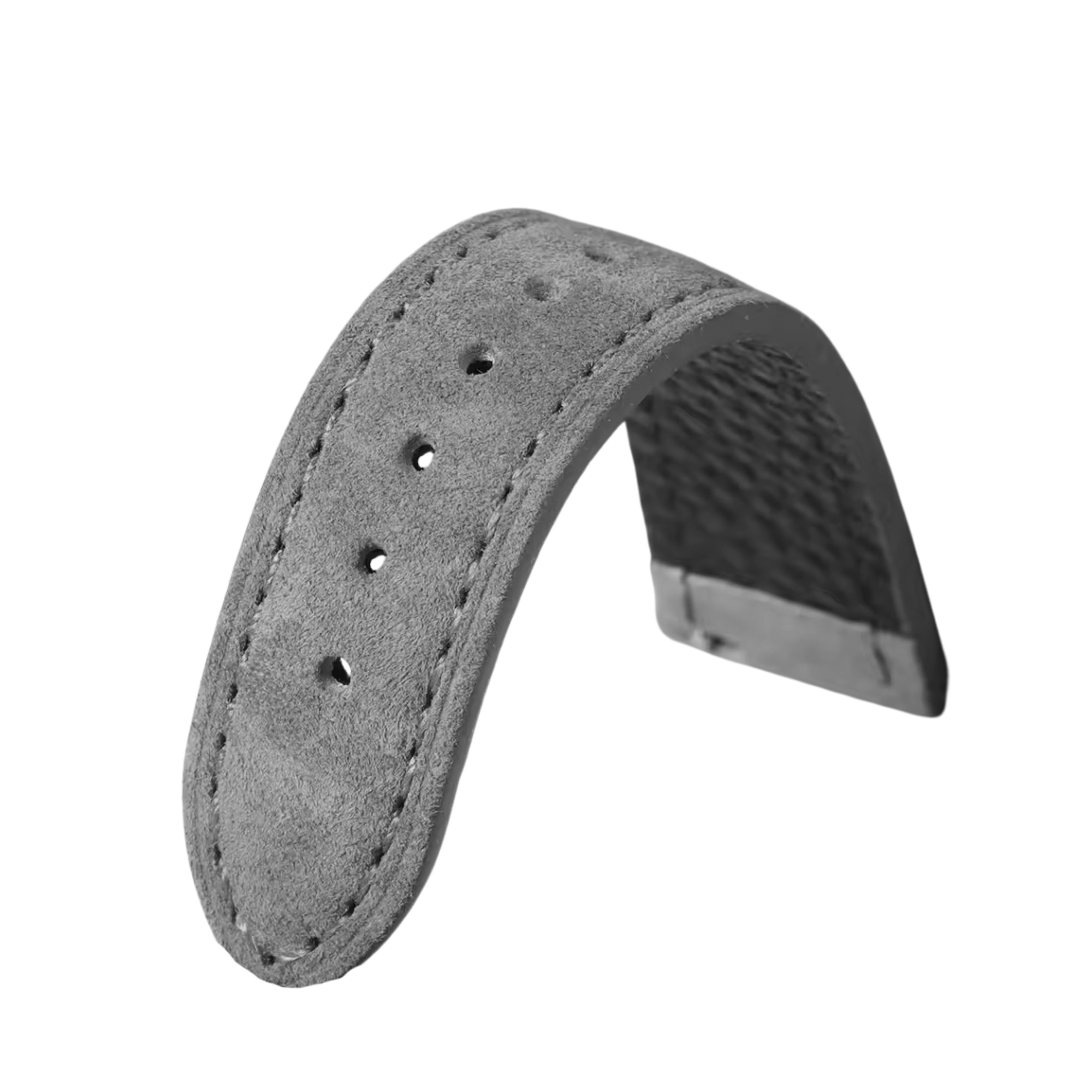 Bracelet cuir suédé gris 20mm