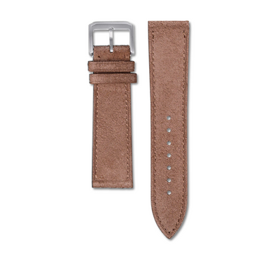 Bracelet cuir suédé marron 20mm