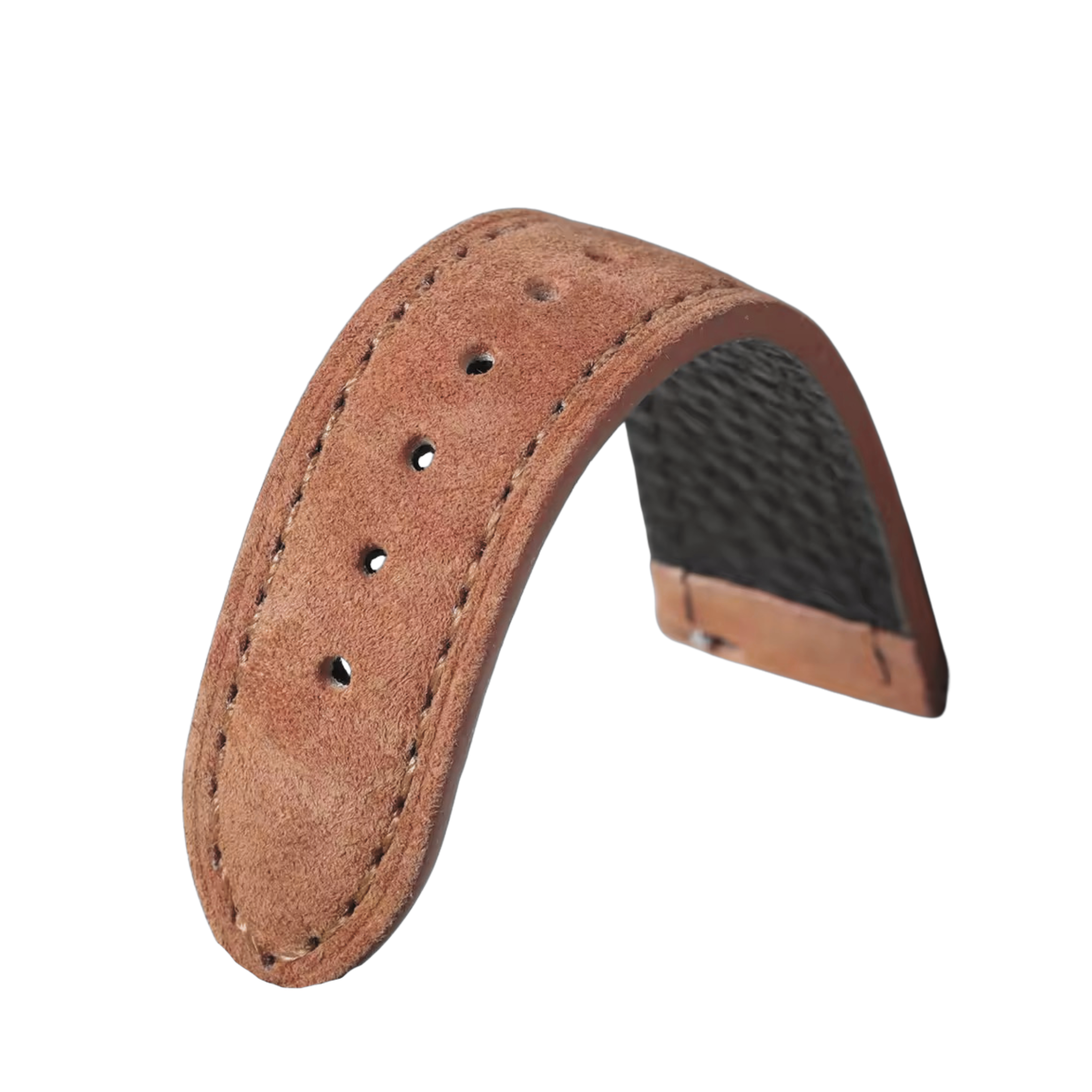 Bracelet cuir suédé marron 20mm