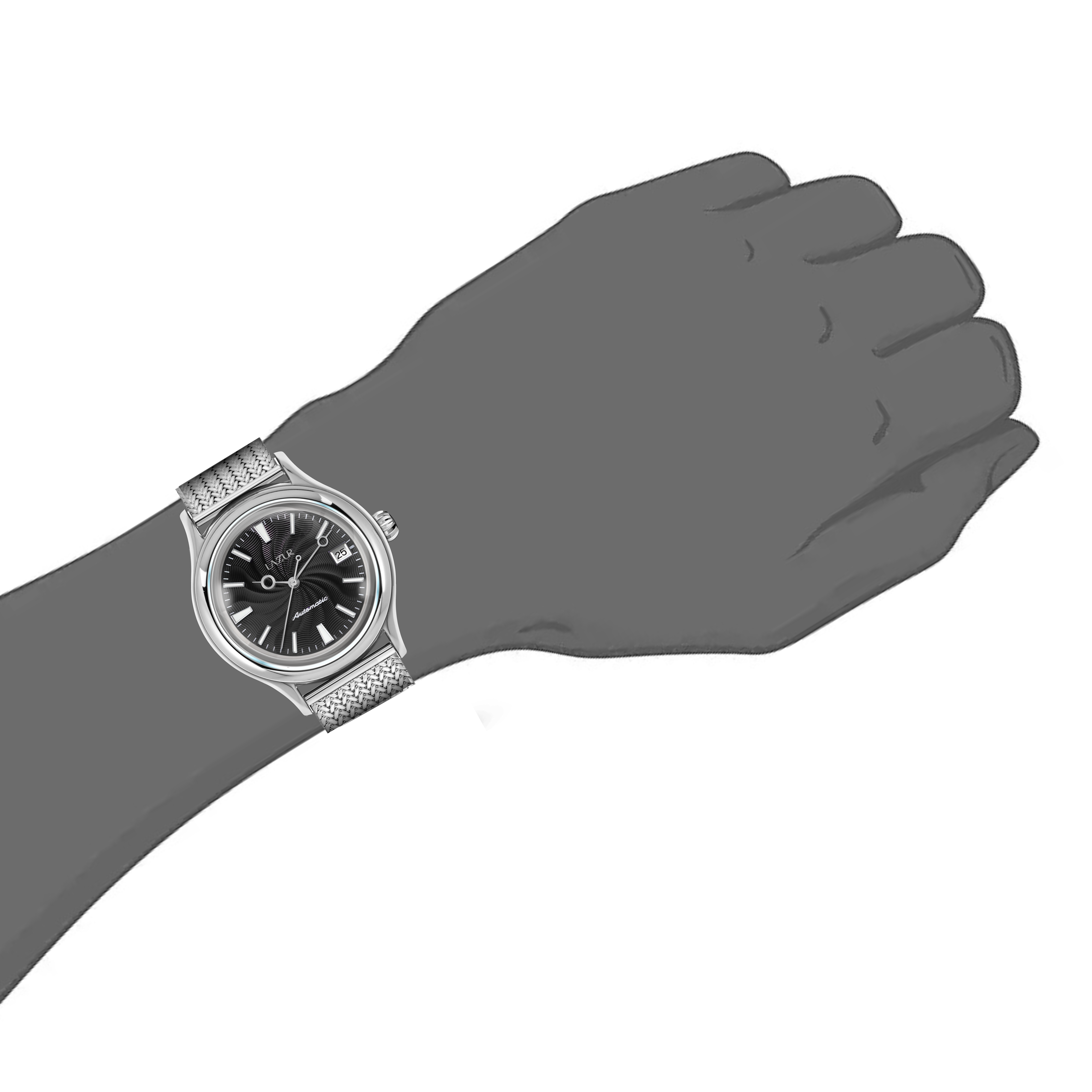 Lazur - Volvere - Charcoal - 38mm