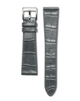 Bracelet cuir alligator gris 20mm