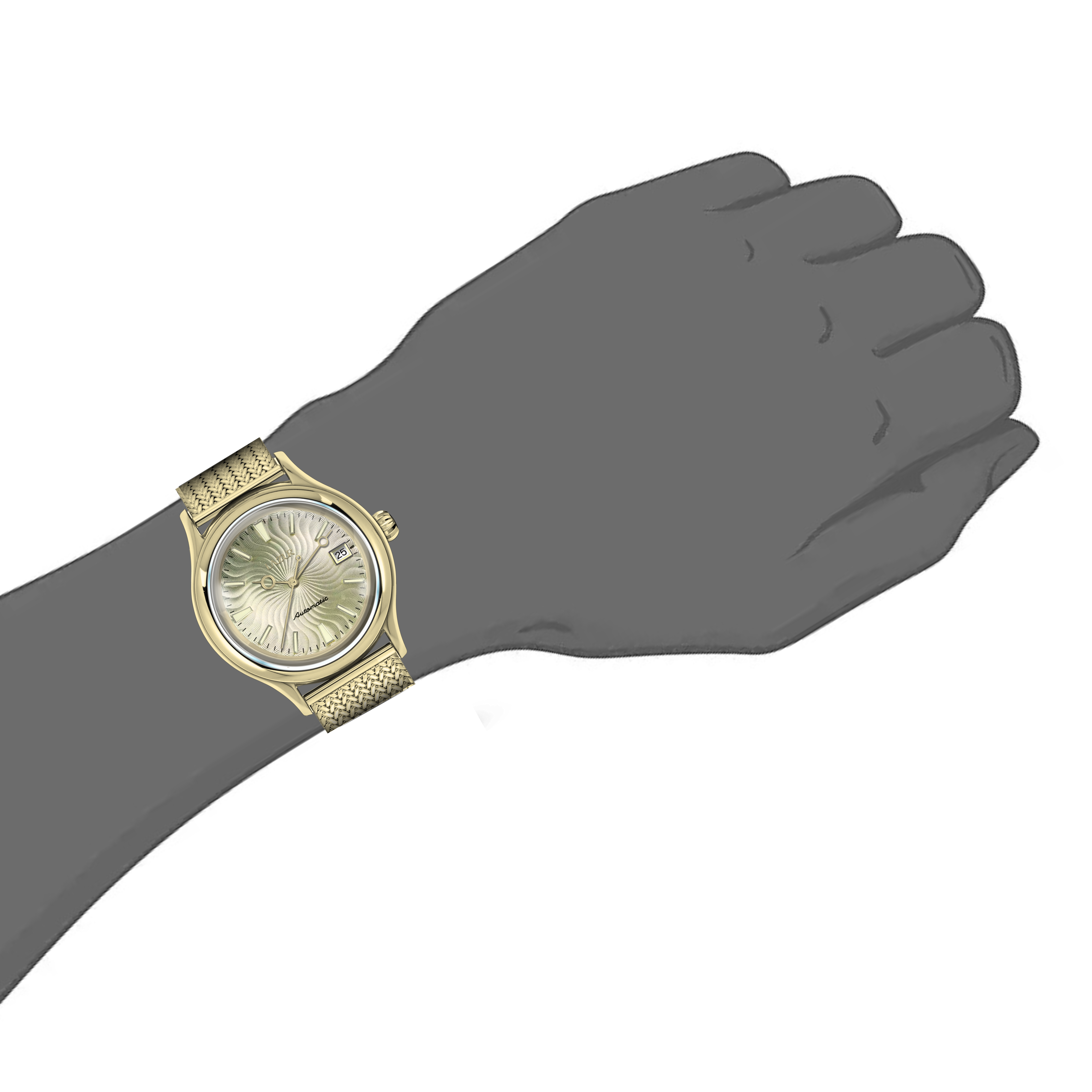 Lazur - Volvere - Gold - 38mm