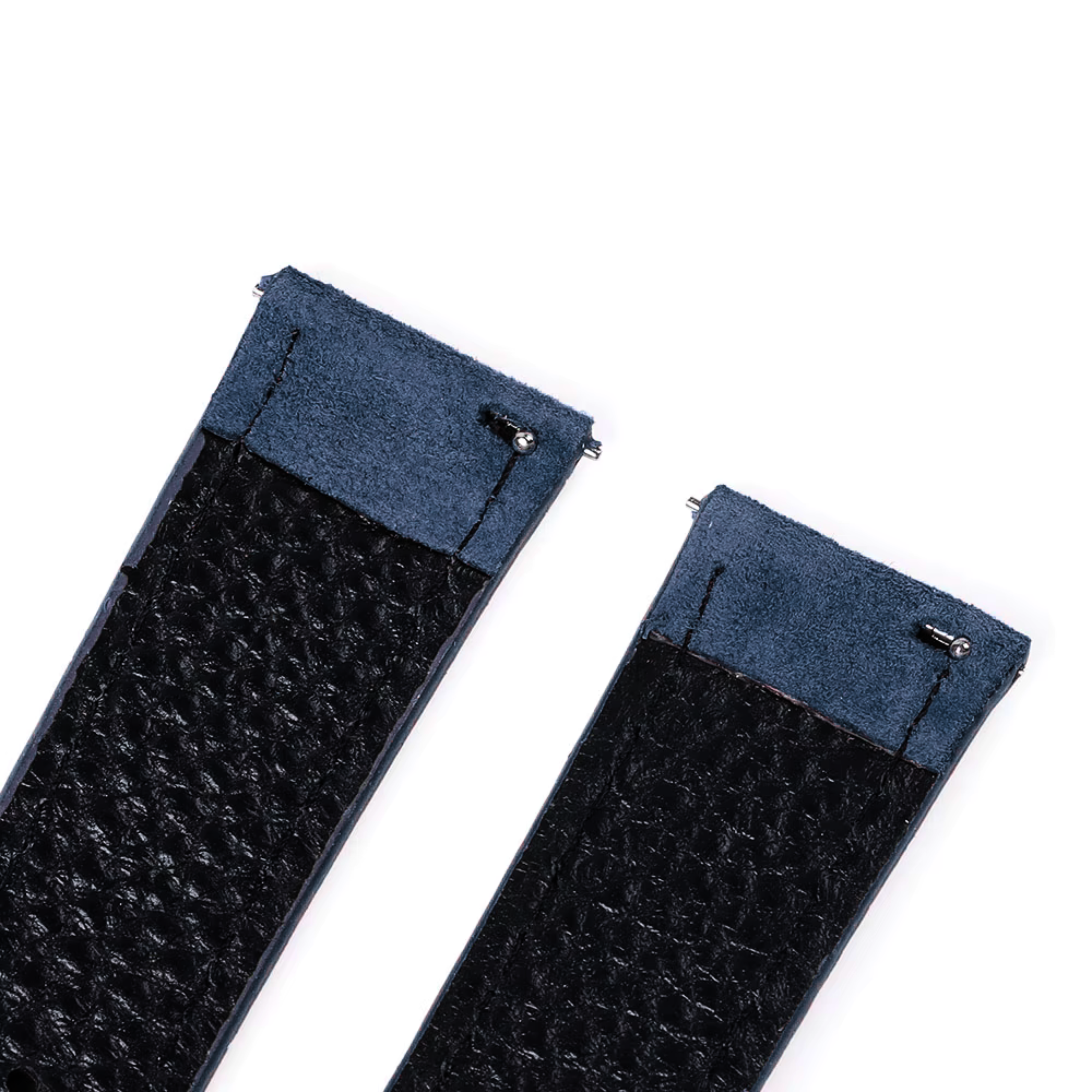 Bracelet cuir suédé bleu 20mm