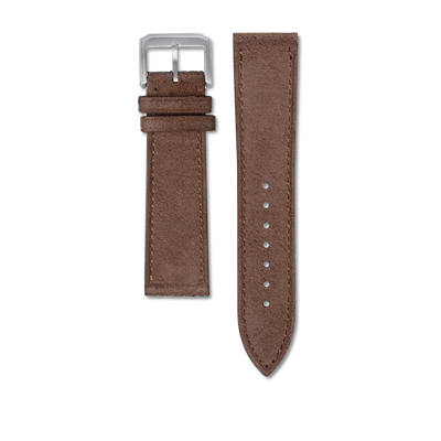 Bracelet cuir suédé - Marron - 20mm