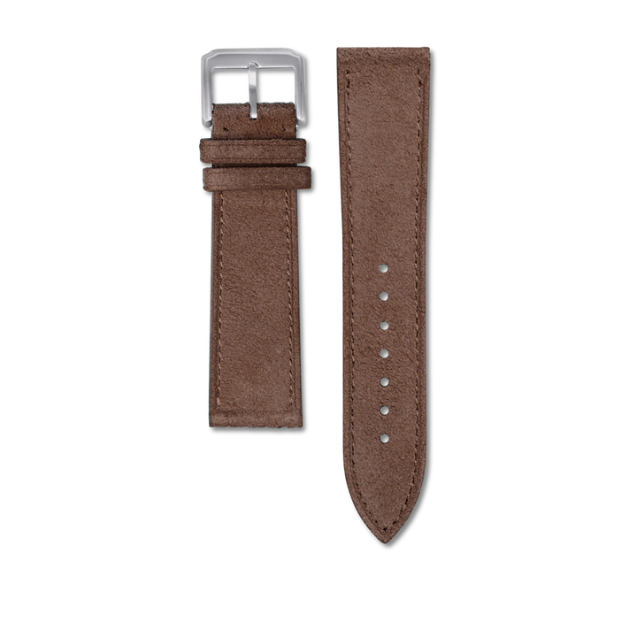 Bracelet cuir suédé - Marron - 20mm