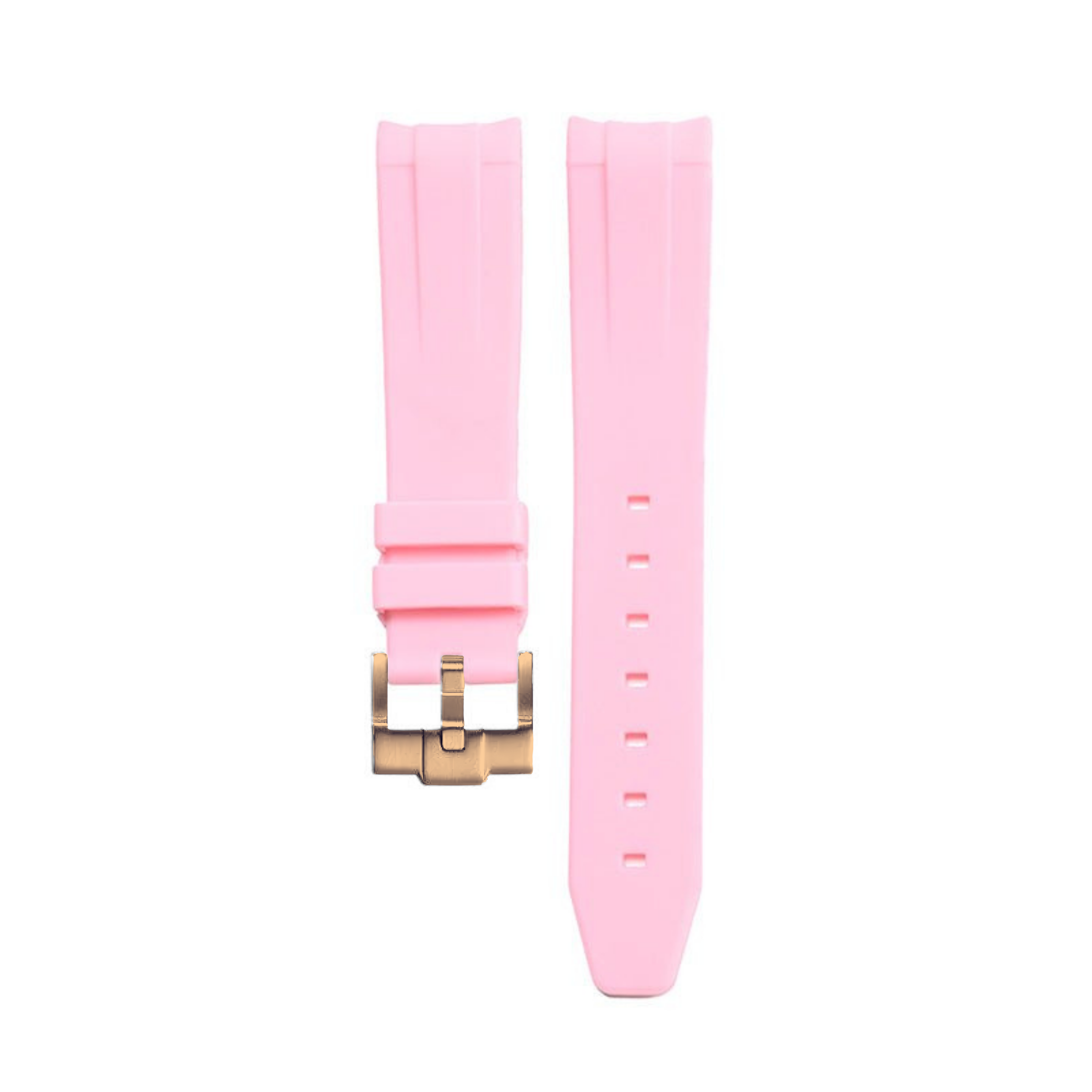 Bracelet Silicone Rose 20mm pour montre