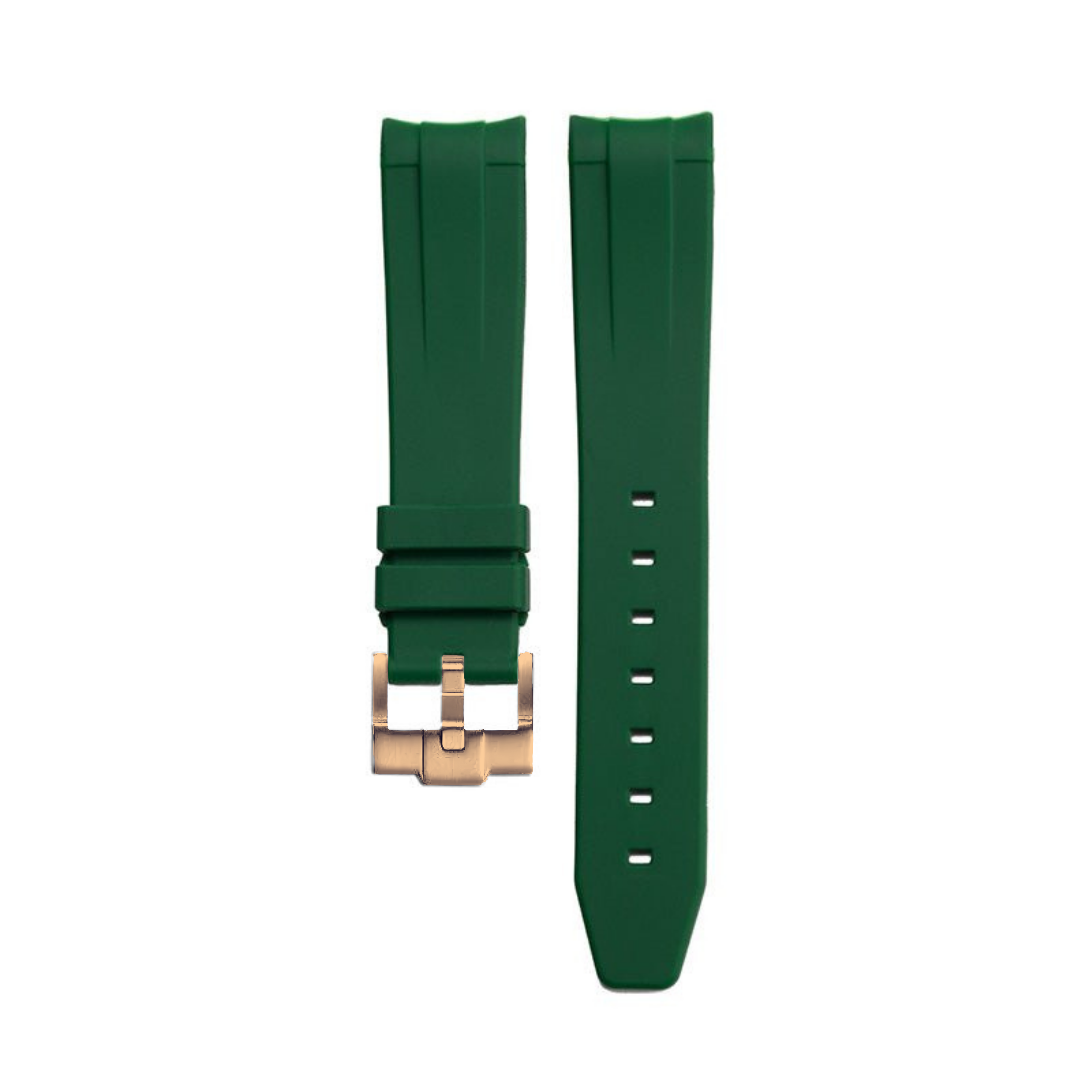 Bracelet Silicone Vert 20mm pour montre