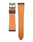 Bracelet cuir alligator bleu 20mm