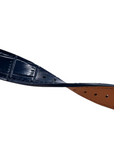 Bracelet cuir alligator bleu 20mm