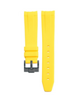 Bracelet Silicone Jaune 20mm pour montre