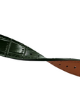 Bracelet cuir alligator vert 20mm