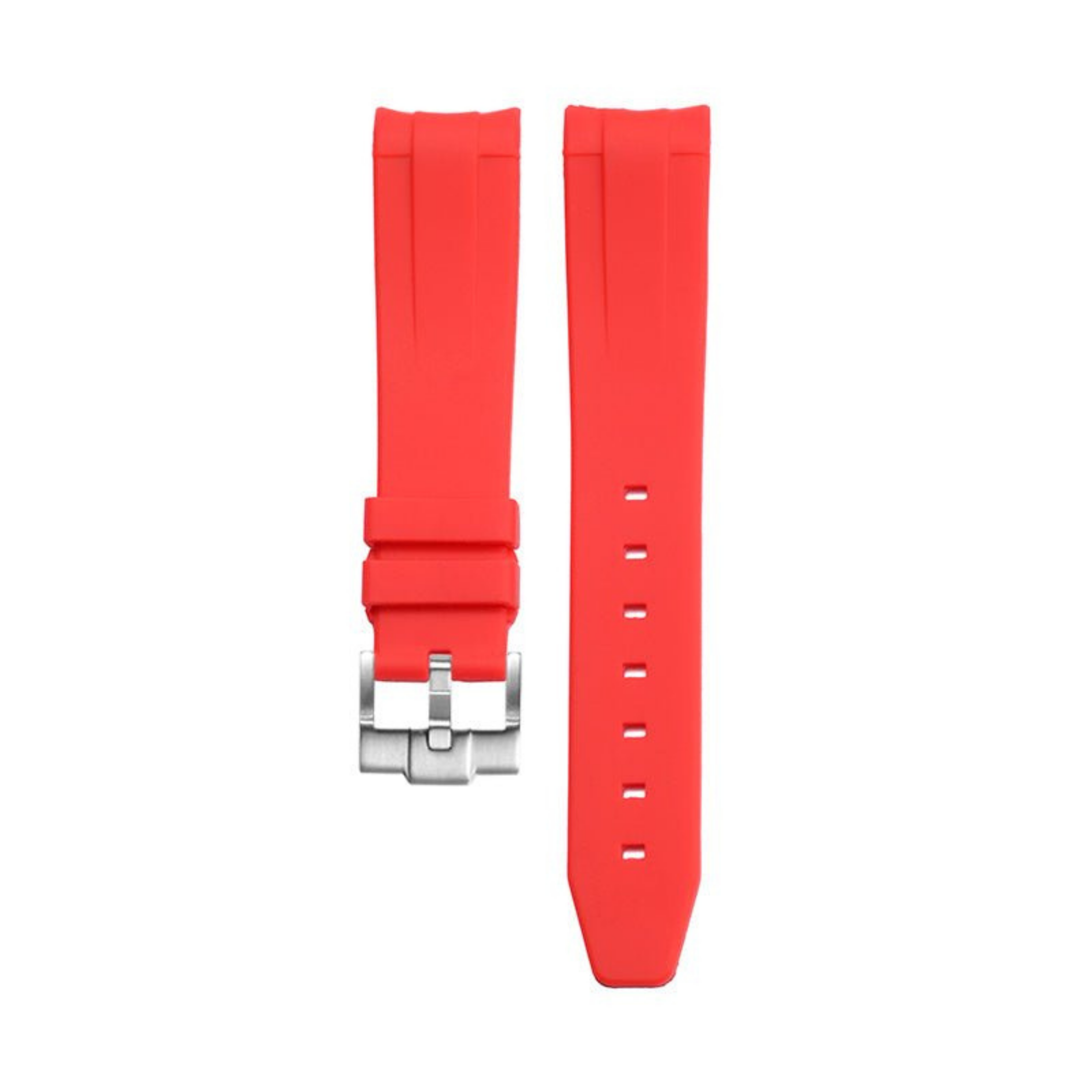 Bracelet Silicone Rouge 20mm pour montre