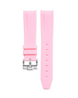 Bracelet Silicone Rose 20mm pour montre