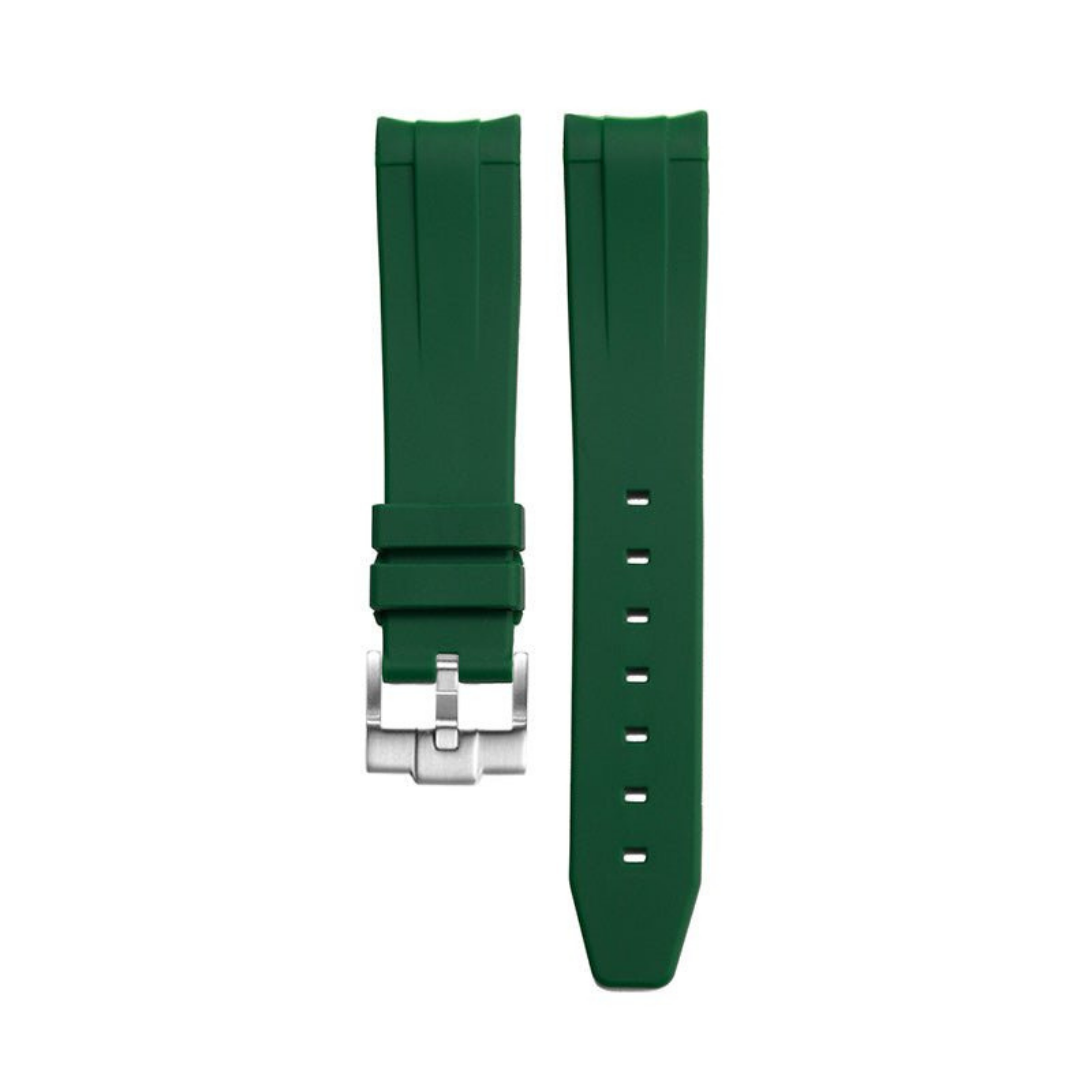 Bracelet Silicone Vert 20mm pour montre