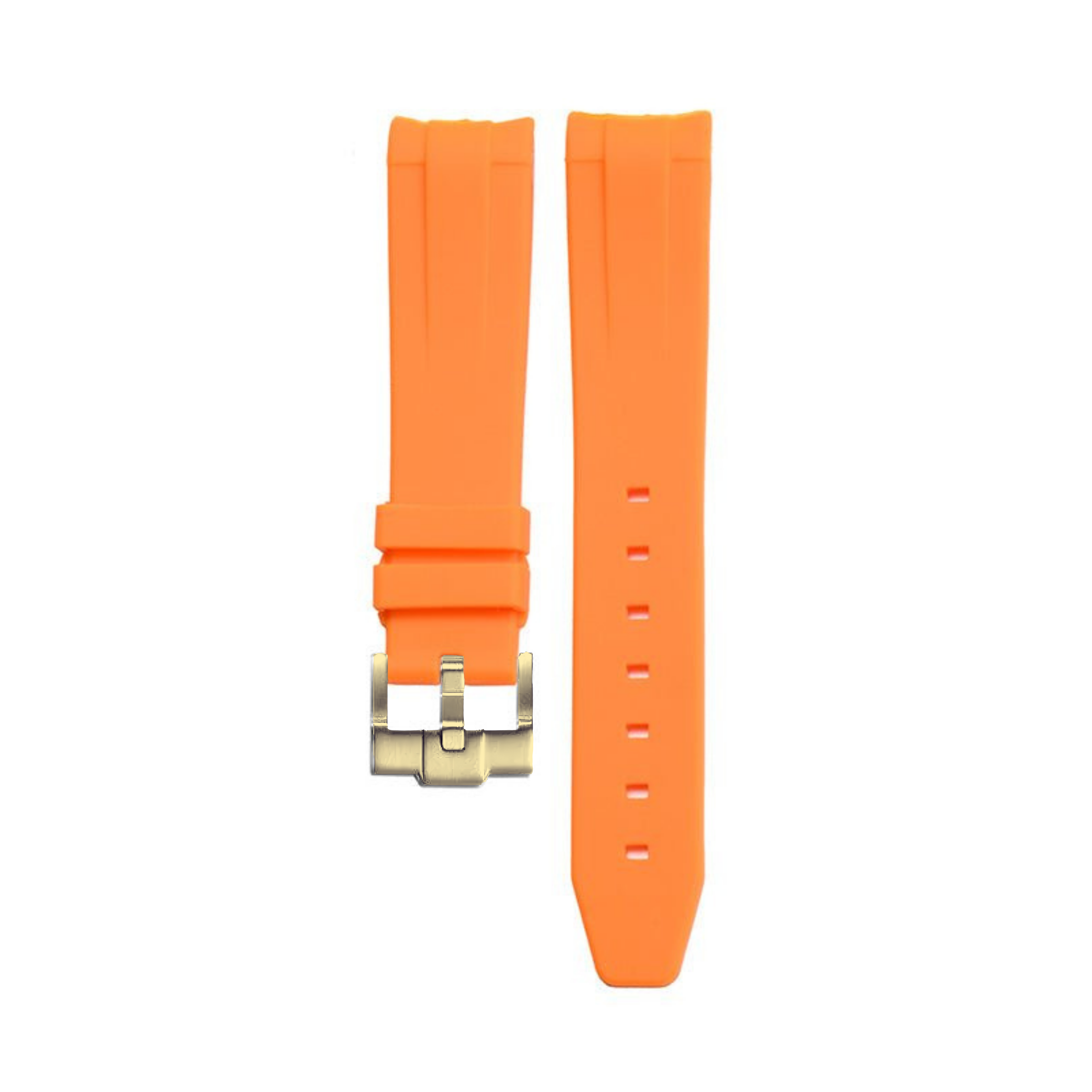 Bracelet Silicone Orange 20mm pour montre