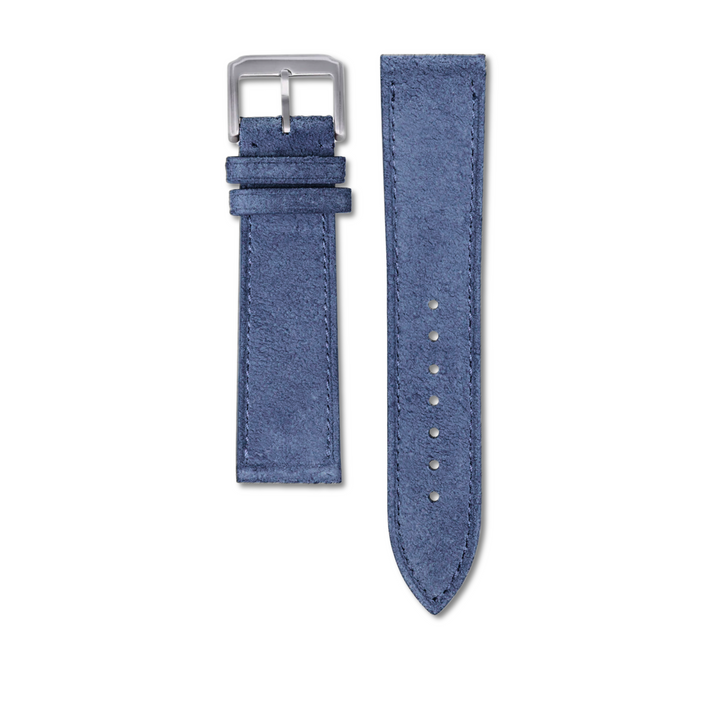 Bracelet cuir suédé - Bleu- 20mm