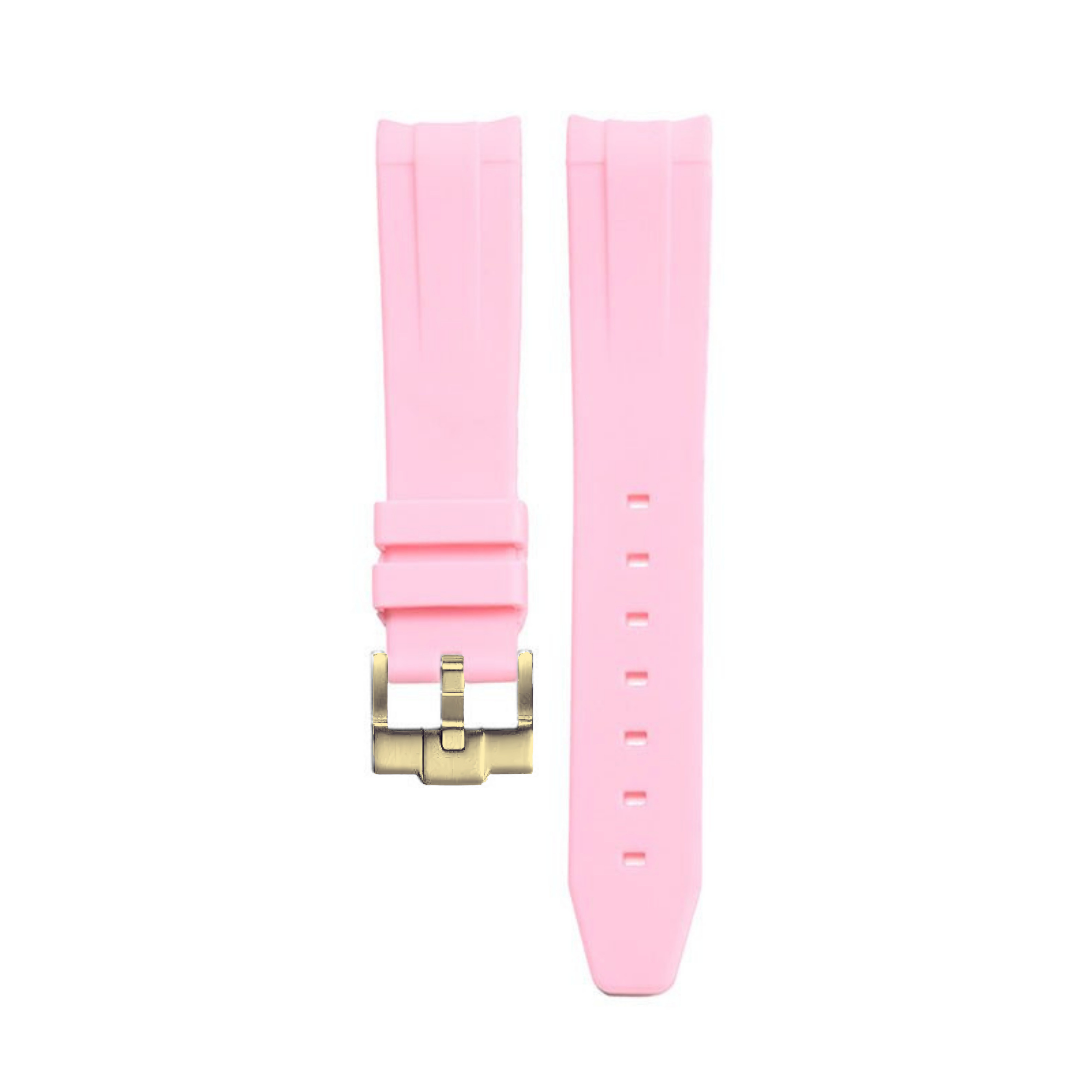 Bracelet Silicone Rose 20mm pour montre