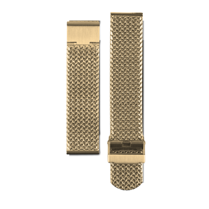 Bracelet acier maille Polonaise - Doré - 20mm