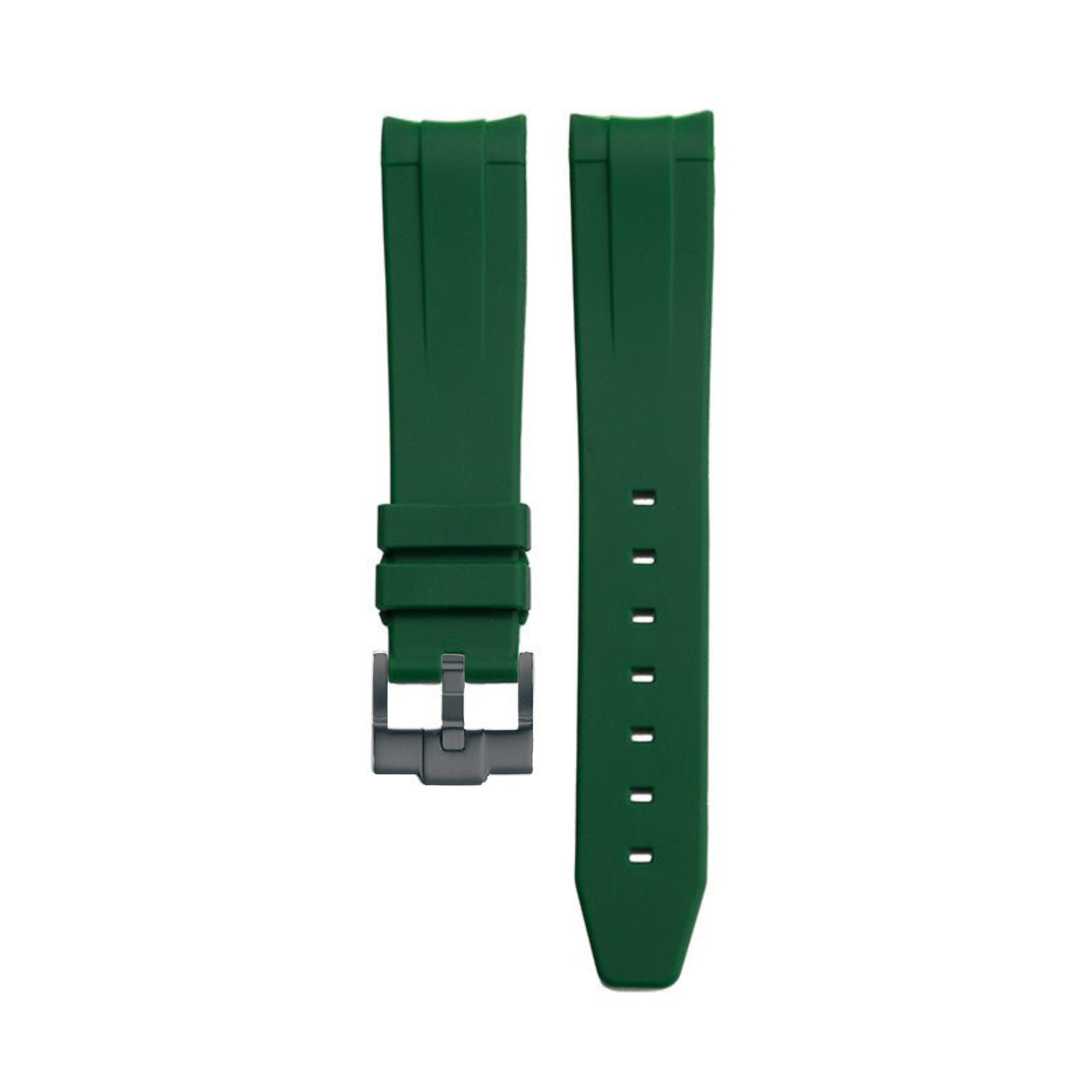 Bracelet Silicone Vert 20mm pour montre