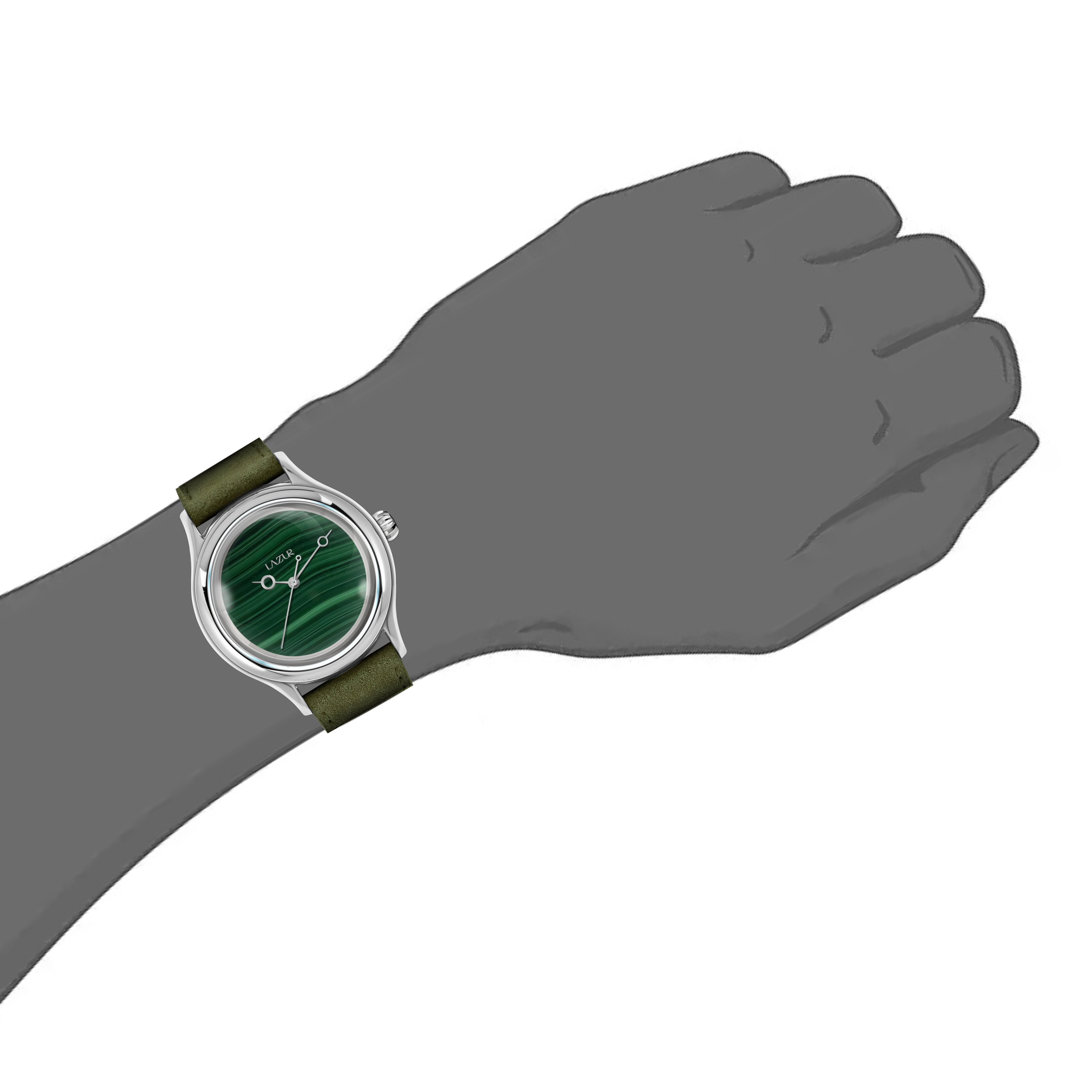 Lazur - Lythos - Malachite - 38mm