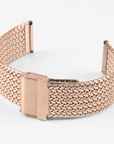 Bracelet acier maille Polonaise - Rose Gold - 20mm